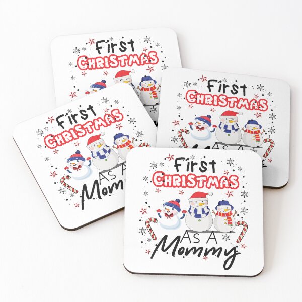 Item preview, First Christmas As A Mommy - Funny Snowman Family Gift , Funny Christmas Gift For Mom (1) designed and sold by heribertokane.