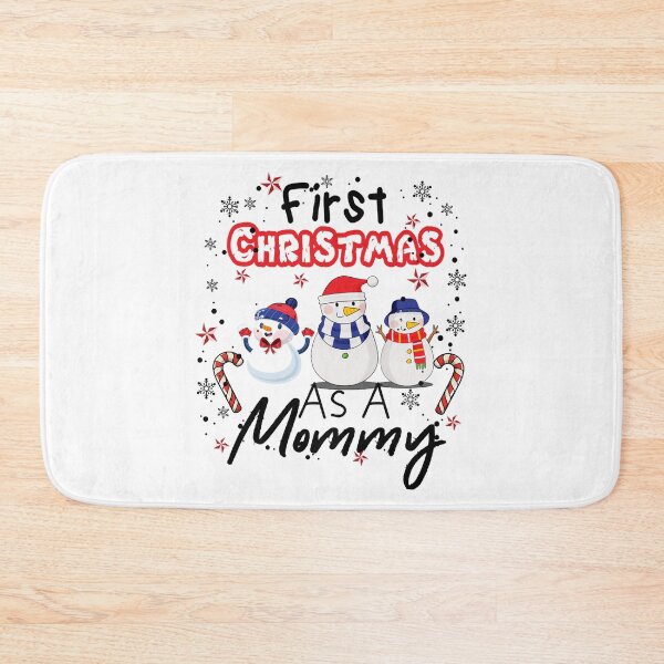 Item preview, First Christmas As A Mommy - Funny Snowman Family Gift , Funny Christmas Gift For Mom (1) designed and sold by heribertokane.