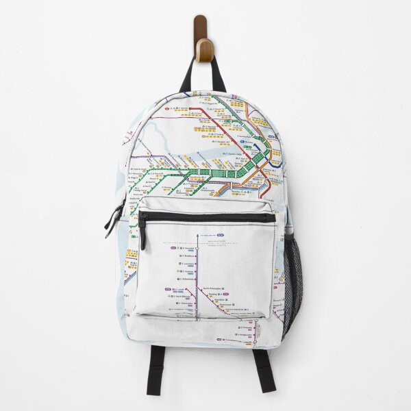 Item preview, Boston - ALL Passenger Rail (min. 16" width recommended) designed and sold by AugustRMaps.