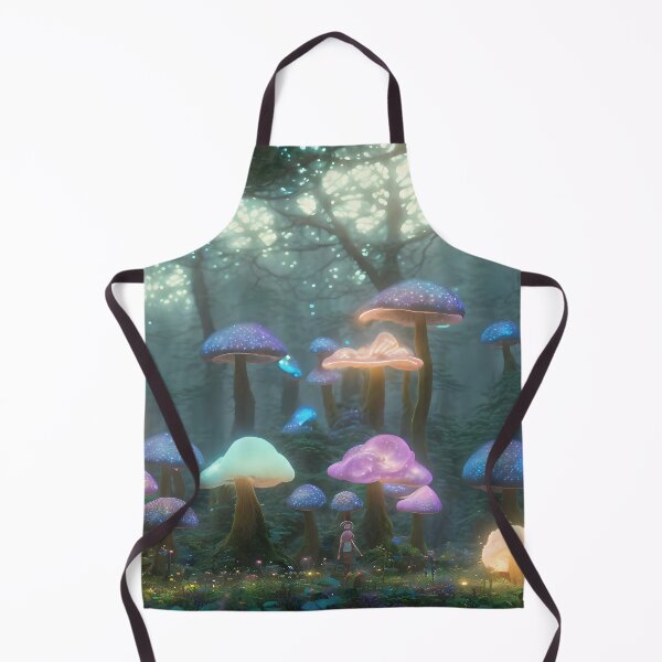 Item preview, Enchanted Forests: Glow of the Bioluminescent Mushrooms designed and sold by DesignoDynamo.