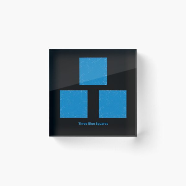 Item preview, Three Blue Squares designed and sold by Symbologee.