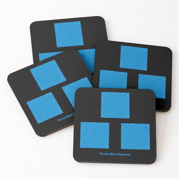 Item preview, Three Blue Squares designed and sold by Symbologee.