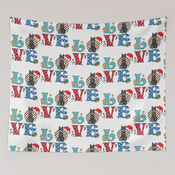 Item preview, I Love Dog Giant Schnauzer Christmas designed and sold by heribertokane.