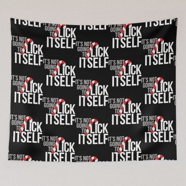 Item preview, It's Not Going To Lick Itself Giant Candy Cane designed and sold by heribertokane.