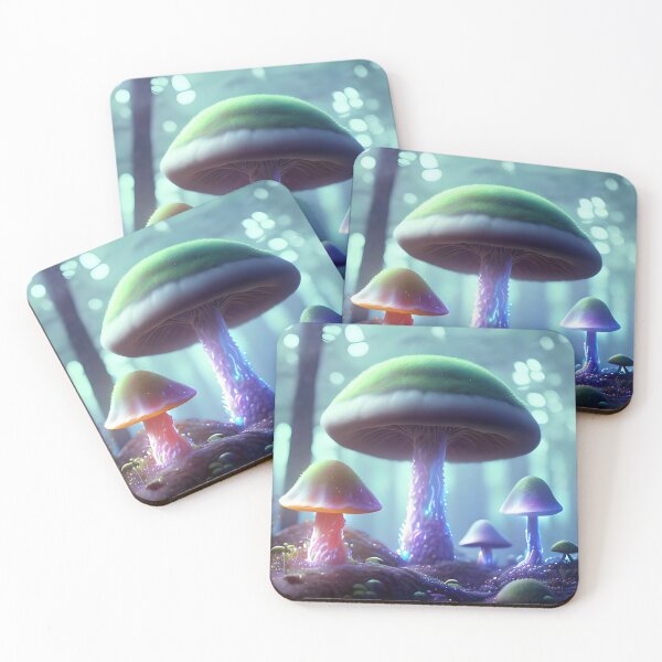 Item preview, The Mossy Giant: Glow of the Bioluminescent Mushrooms designed and sold by DesignoDynamo.