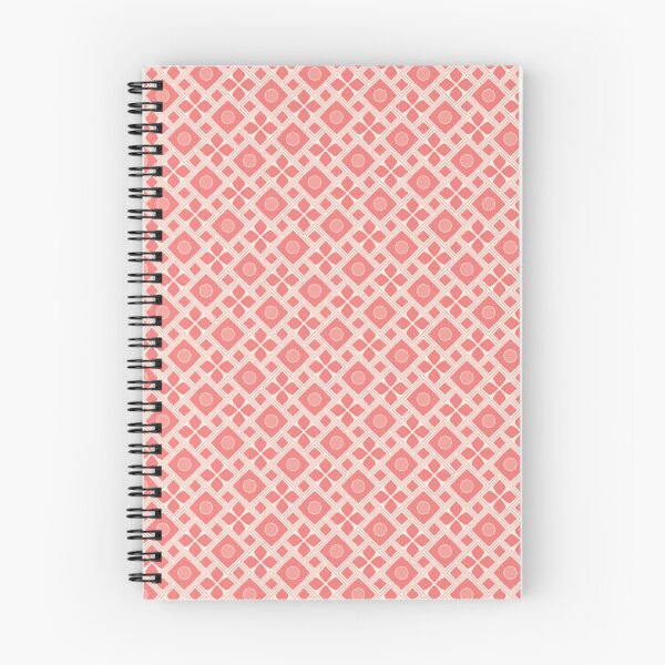 Item preview, Peach and coral circles and squares stencil print. designed and sold by Msmlcobb.