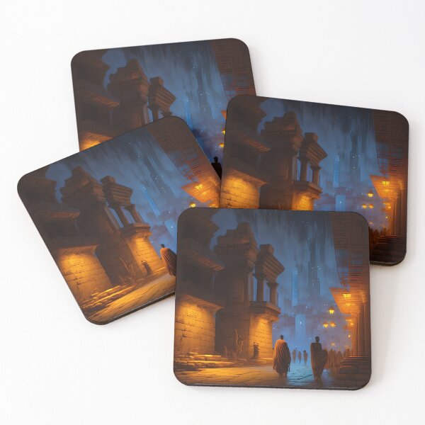 Item preview, Shadows and Light: Nightfall in an Ancient City designed and sold by DesignoDynamo.