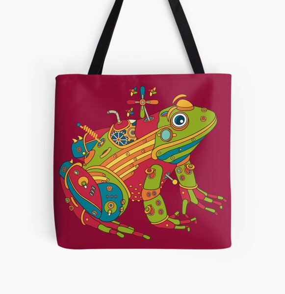 Frog, from the AlphaPod collection All Over Print Tote Bag