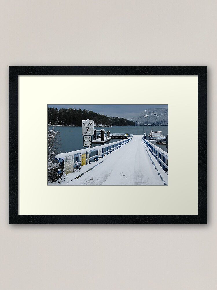 Alternate view of Miner's Bay Dock, Mayne Island Framed Art Print