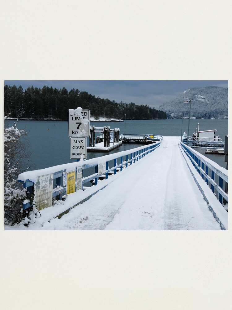 Alternate view of Miner's Bay Dock, Mayne Island Photographic Print