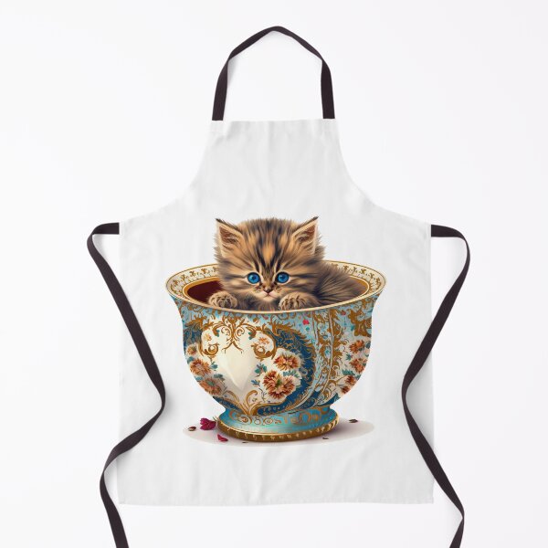 Item preview, Kitten in Antique Cup designed and sold by ImaginePrintsHQ.