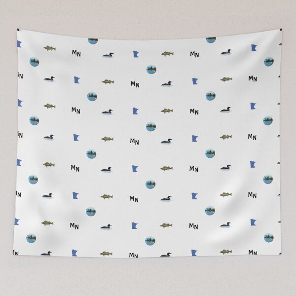 Item preview, Minnesota- Land of 10,000 Lakes Pattern designed and sold by eriaxl.