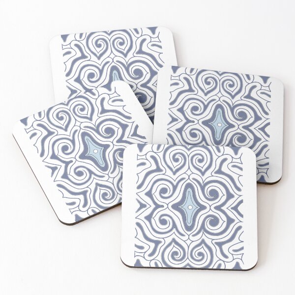 Item preview, Blue Ainu pattern designed and sold by ClaireBillson.