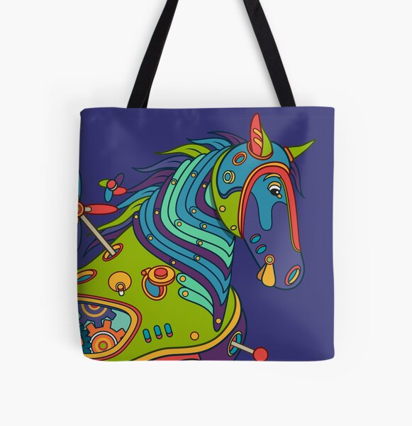 Horse, from the AlphaPod collection All Over Print Tote Bag