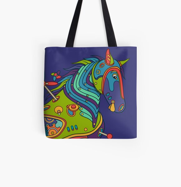 Horse, from the AlphaPod collection All Over Print Tote Bag