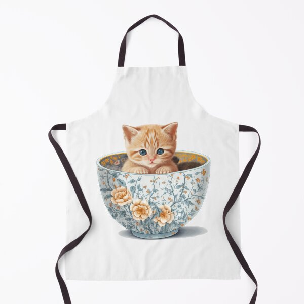 Item preview, Kitten in Antique Cup designed and sold by ImaginePrintsHQ.