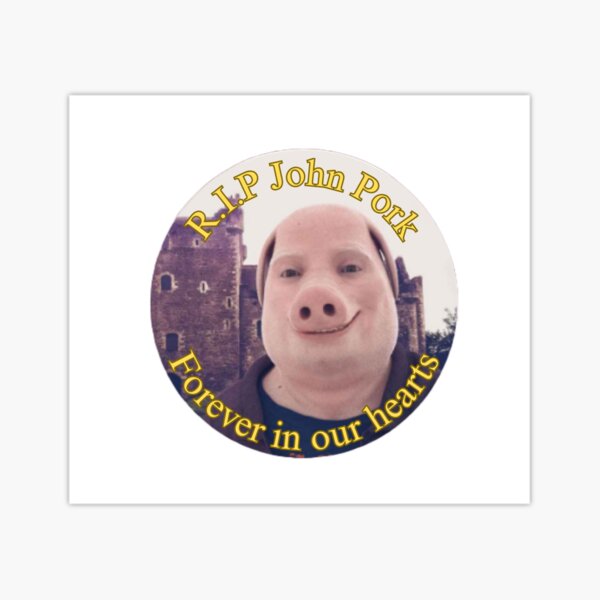 John Pork Sticker for Sale by hi Hello