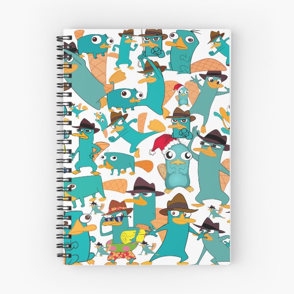 Item preview, Perry the Platypus Phineas and Ferb Collage Pattern Design - White Background designed and sold by CollageHeaven.