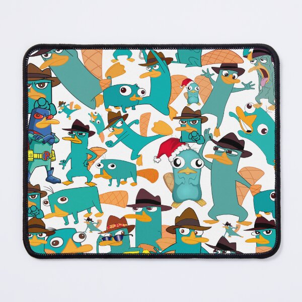 Item preview, Perry the Platypus Phineas and Ferb Collage Pattern Design - White Background designed and sold by CollageHeaven.
