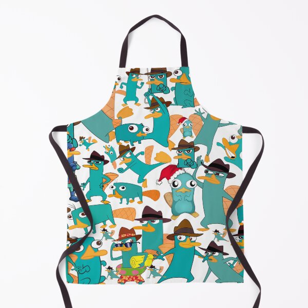 Item preview, Perry the Platypus Phineas and Ferb Collage Pattern Design - White Background designed and sold by CollageHeaven.