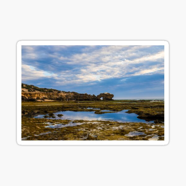 Keyhole Rock, Bridgewater Bay,Blairgowrie, Mornington Peninsula, Victoria, Australia Sticker