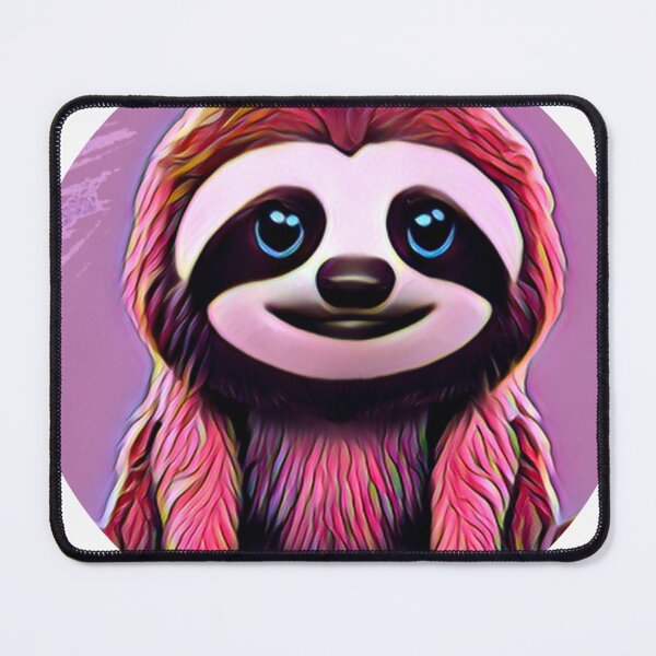 Item preview, Cute smiling pink sloth designed and sold by MamaCsTees.