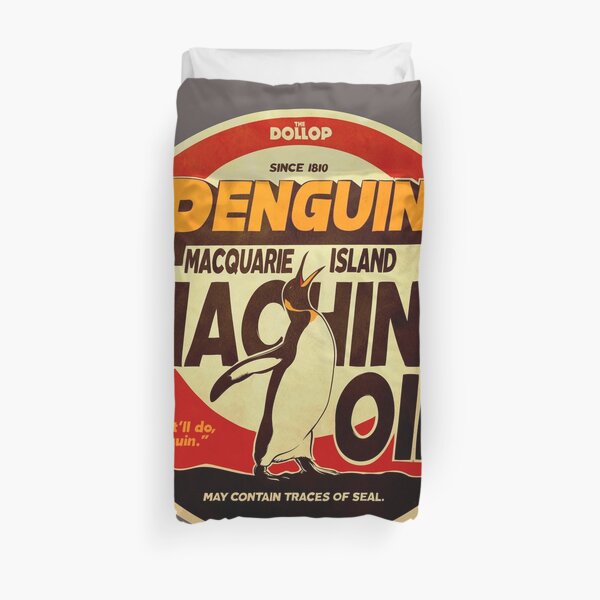 The Dollop - Penguin Oil Duvet Cover
