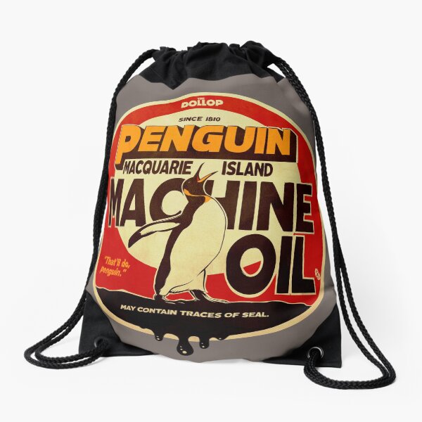 The Dollop - Penguin Oil Drawstring Bag
