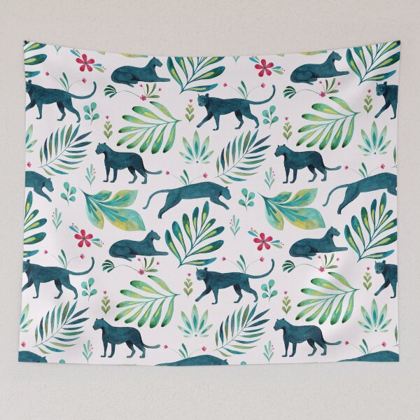 Item preview, Palms & Panthers-Tropical Jungle Print designed and sold by DigitalEffects.