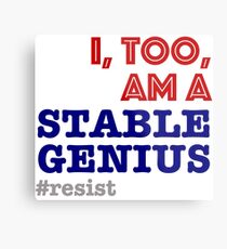 Stable Genius Metal Print
