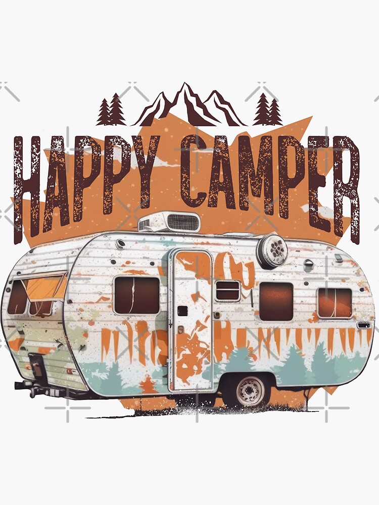 Camper Decals Relax You're on Camping Time Wall Art Decor Sticker