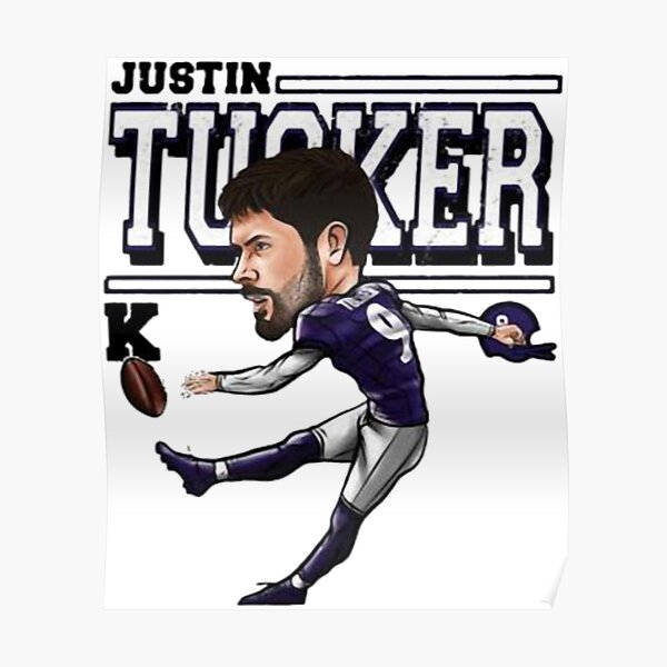 Justin Tucker Football Paper Poster Ravens - Justin Tucker - Pin