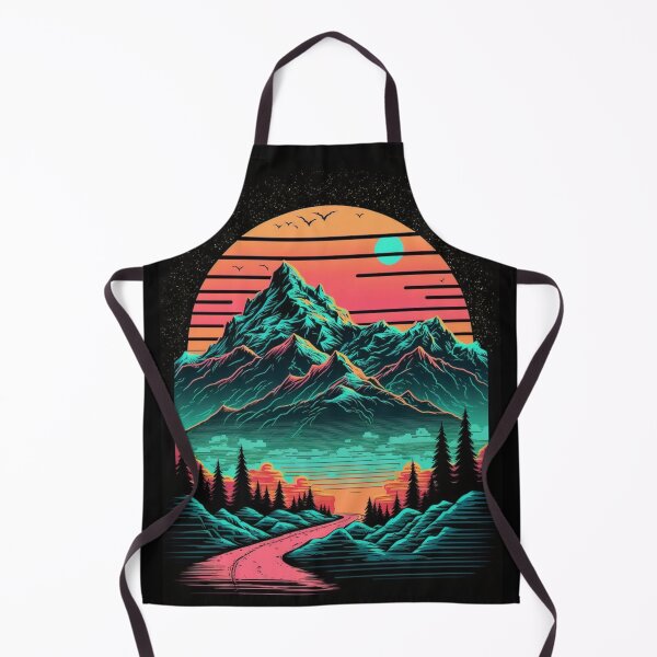 Item preview, 80s Retro Wave Mountains designed and sold by RESToRAPTOR.