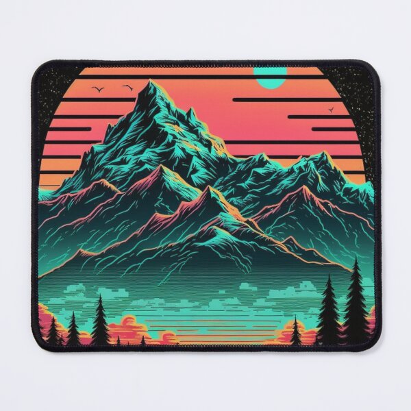 Item preview, 80s Retro Wave Mountains designed and sold by RESToRAPTOR.