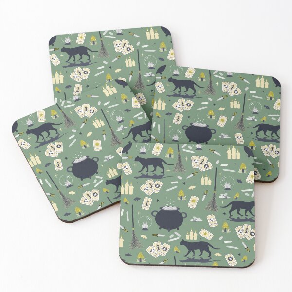 Item preview, Eclectic Witch of Modernity - Green Poison, Halloween or Witchy pattern designed and sold by anzelas.