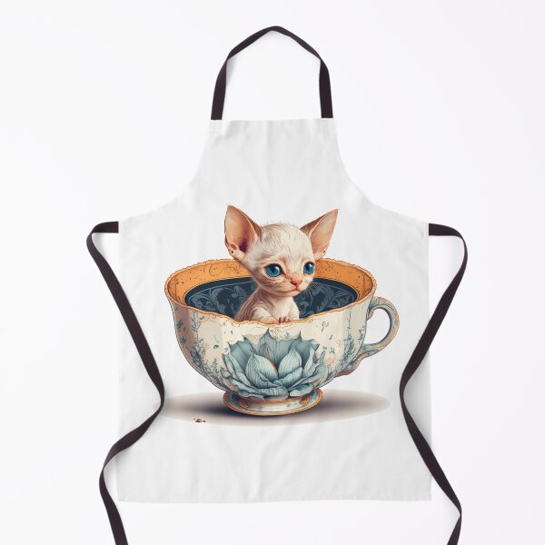 Item preview, Hairless Kitten in Tea Cup designed and sold by ImaginePrintsHQ.