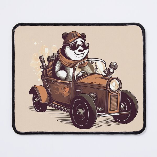 Item preview, Panda driving a car designed and sold by IraPanyukova.