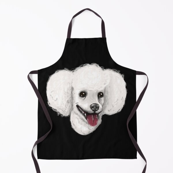 Item preview, caniche blanco perro lindo perro peludo cachorro caniche caniche estándar designed and sold by mdsnq.