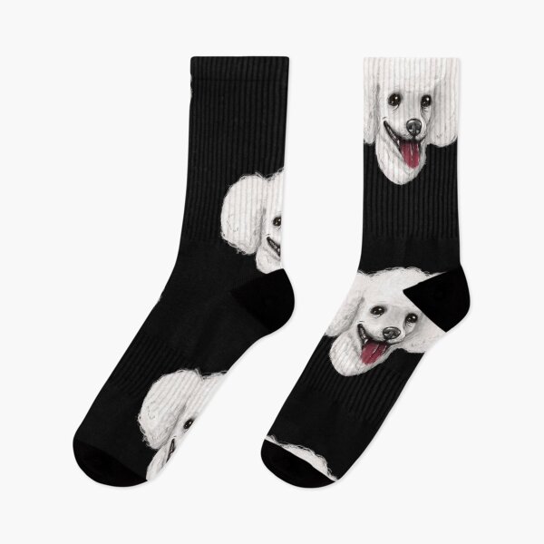 Item preview, white poodle dog cute hairy dog puppy poodle standard Poodle designed and sold by mdsnq.