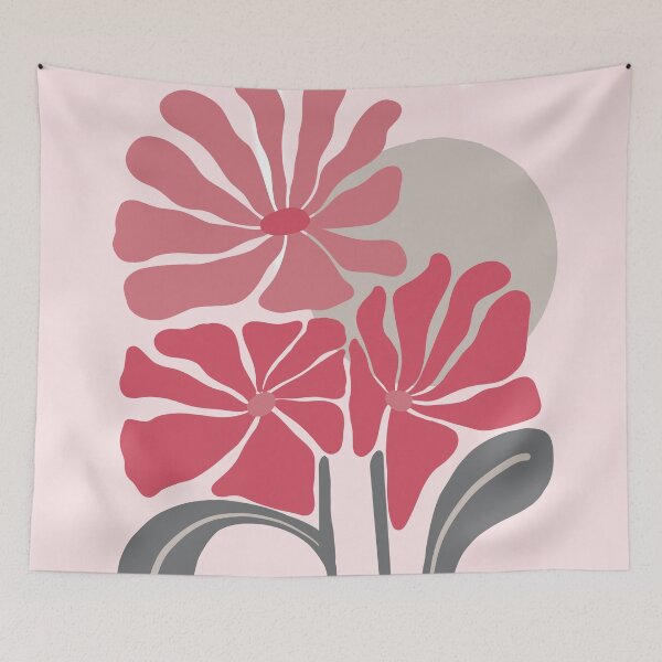 Item preview, Les Fleurs Roses: a Matisse-inspired floral designed and sold by Melissa Ives.
