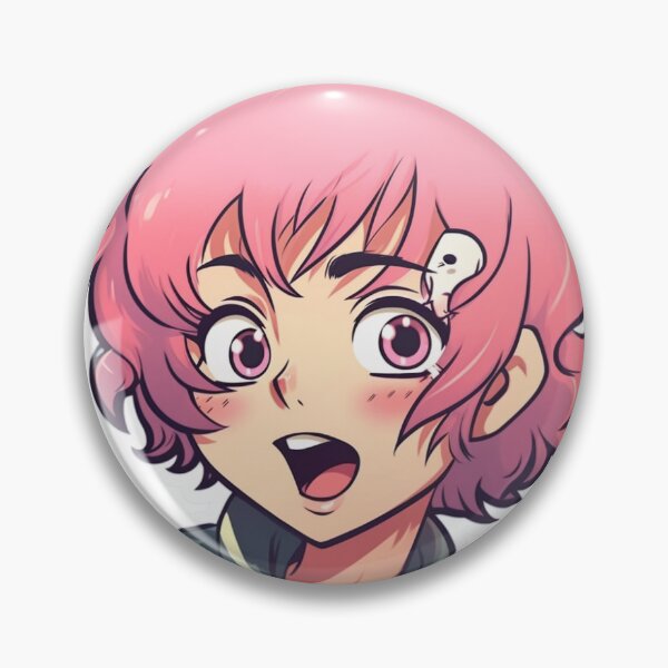 Artikelvorschau, Nettes Anime-Mädchen, schockierter Gesichtsaufkleber entworfen und verkauft von RubberSoulGoods.