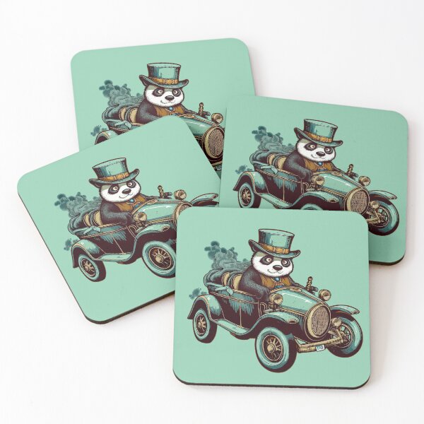 Item preview, Panda driving a car designed and sold by IraPanyukova.