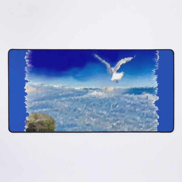 Item preview, Seagull Flies Over Ocean designed and sold by kristalcurt.