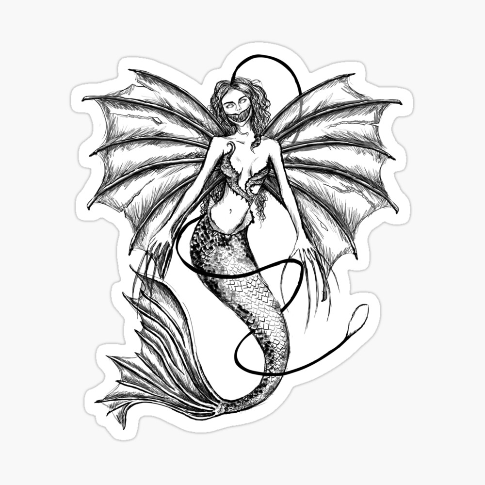 Vampire Mermaid Bloodletting Gothic Horror Swimmable Vampire Mermaid Siren  Tail, Womens Size Large, Ready to Ship 