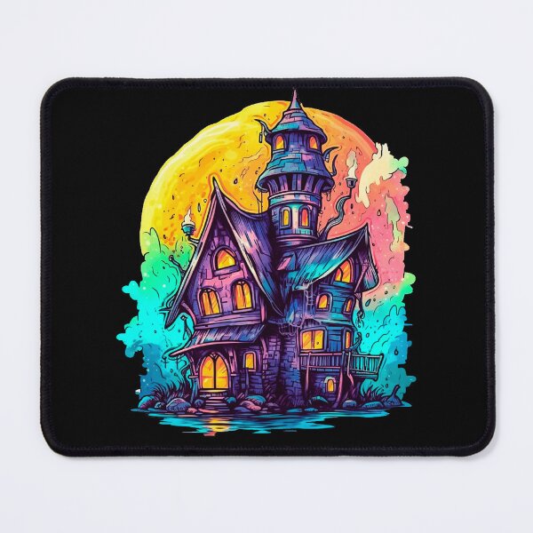 Item preview, Watercolor haunted house designed and sold by JenCargilePhoto.