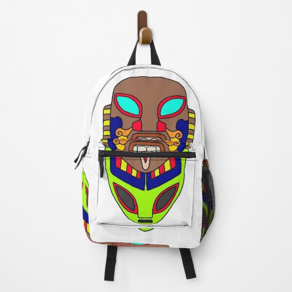 Item preview, alien with prehispanic human mask designed and sold by gatojavier.