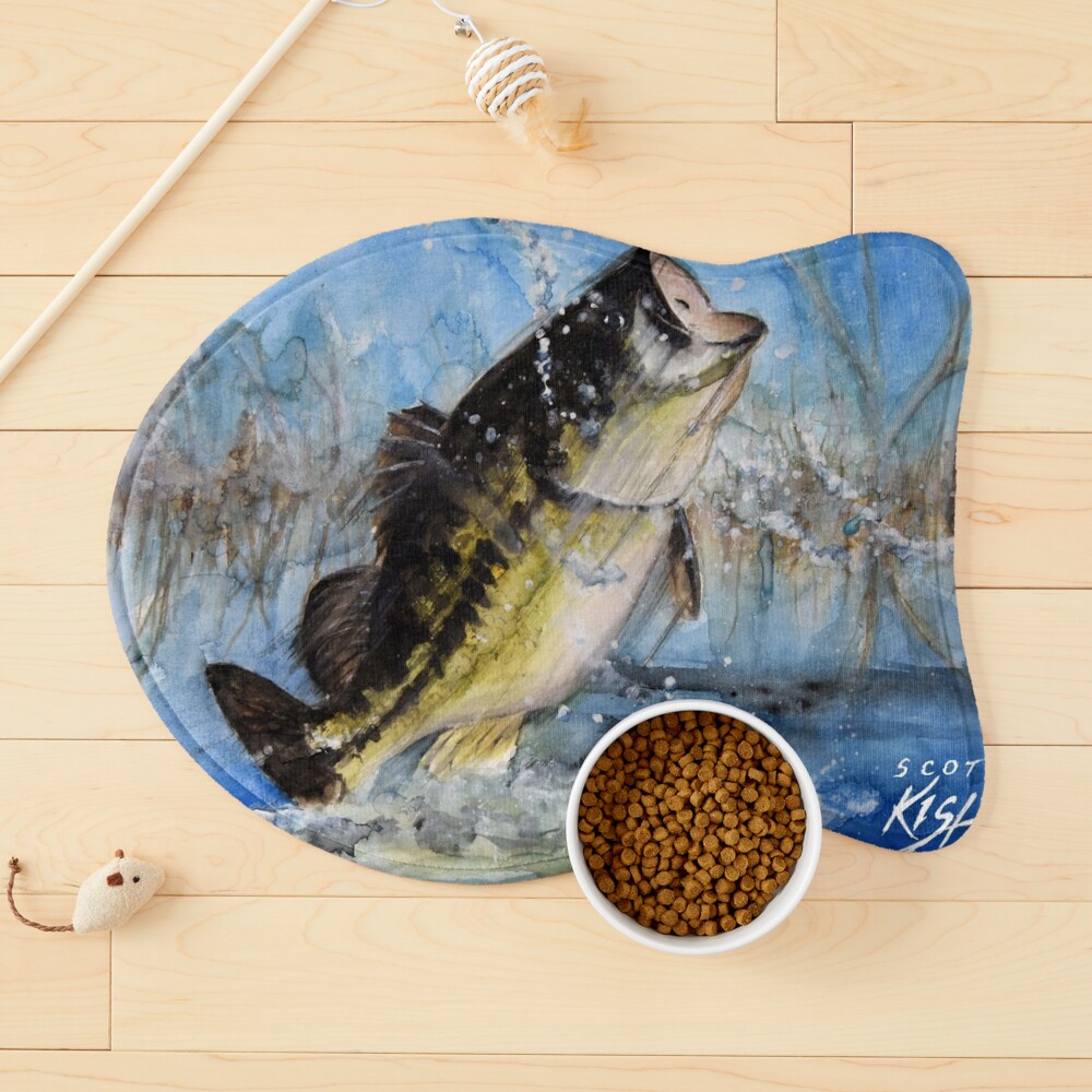 Largemouth Bass Painting by Scott Kish Duvet Cover for Sale by Scott Kish