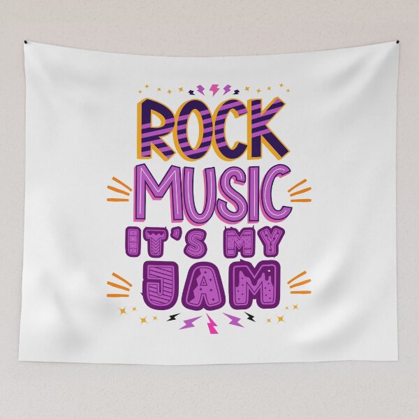 Item preview, Rock Music It's My Jam Is A Fun Graphic Design designed and sold by Willow65625.