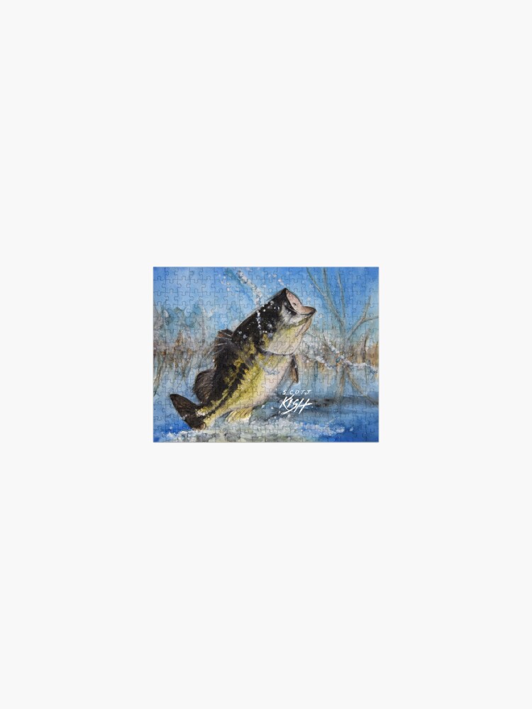 Largemouth Bass Painting by Scott Kish | Jigsaw Puzzle