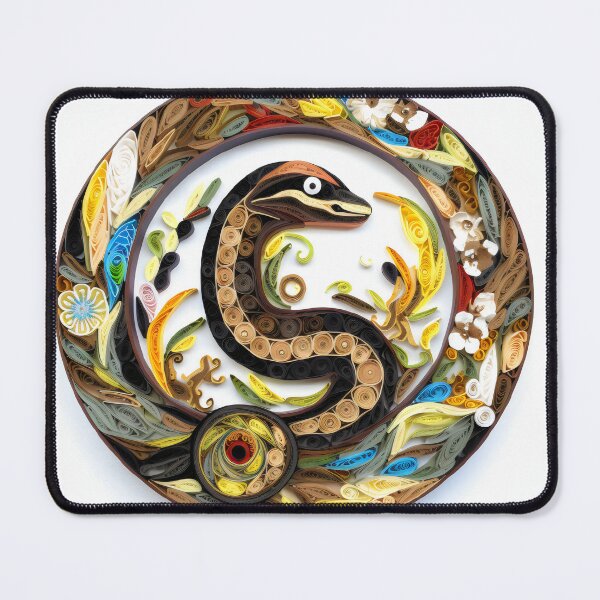 Item preview, Earth Snake - Quilled Paper Artwork - AI Generated designed and sold by Quilluminations.